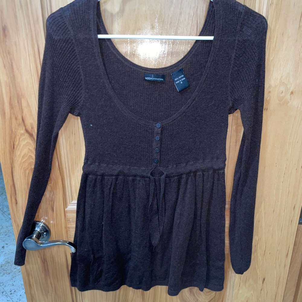 Moda chocolate long sleeve